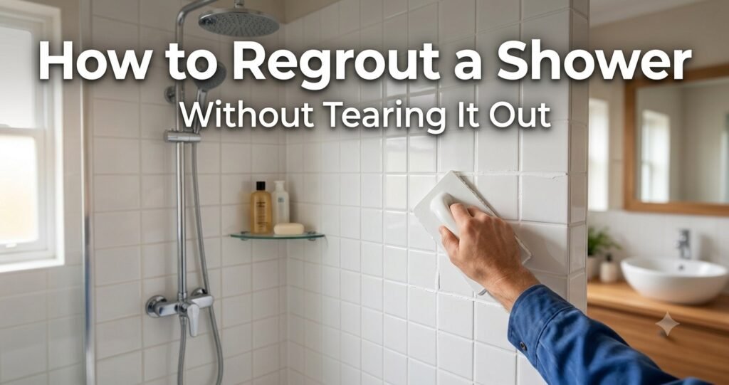 How to Regrout a Shower Without Tearing It Out